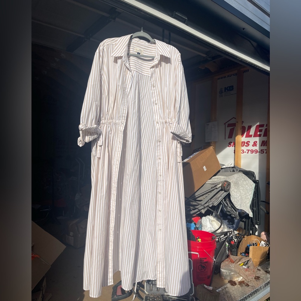 Universal Thread Striped Shirt Dress - XXL